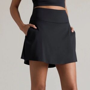 Rhone women's course to court 16" skort shorts skirt black size Small